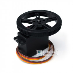 MG996R 360° Continuous Rotation Servo with Wheel