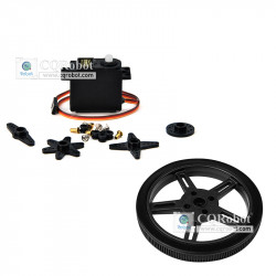 SG5010 360° Continuous Rotation Servo with Wheel
