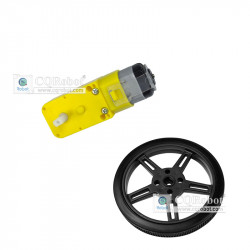 TT Gear Motor (No Wires) with Wheel