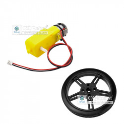 TT Gear Motor (Pre-Soldered PH2.0 Connector) with Wheel