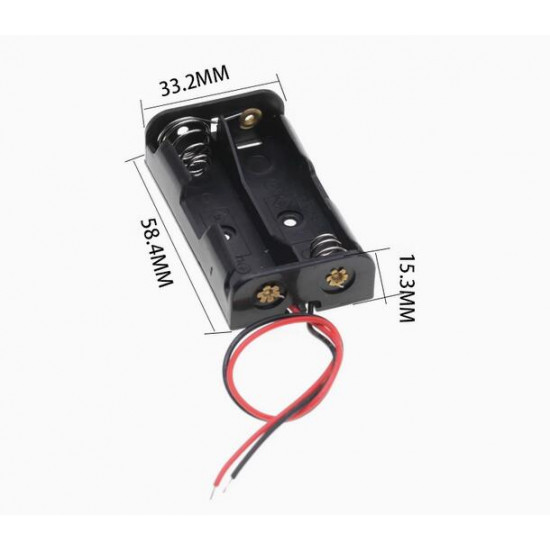 2 AA Battery Holder, with Cable without Connector. 2 AA Battery Holder, with Cable without Connector.