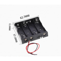 4 AA Battery Holder, with Cable without Connector.