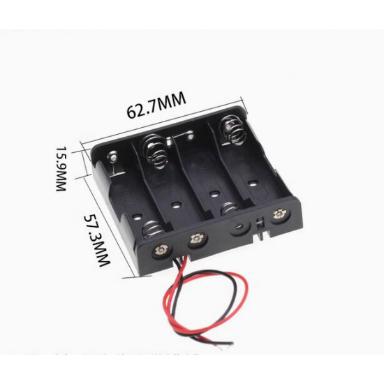 4 AA Battery Holder, with Cable without Connector. 4 AA Battery Holder, with Cable without Connector.