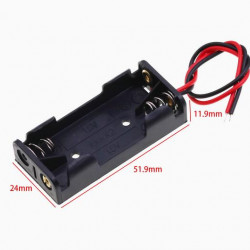 2 AAA Battery Holder, with Cable without Connector.