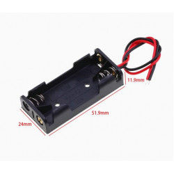 2 AAA Battery Holder, with Cable without Connector.