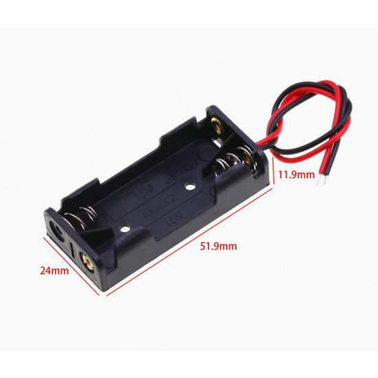 2 AAA Battery Holder, with Cable without Connector. 2 AAA Battery Holder, with Cable without Connector.