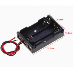 3 AAA Battery Holder, with Cable without Connector.