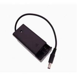 2 AA Battery Holder, with Cover ON-Off Switch and DC5.5-2.1 Male Plug Cable.