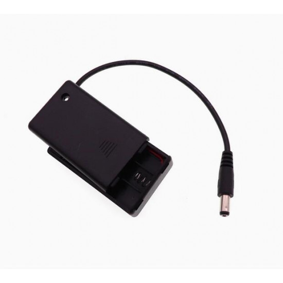 3 AAA Battery Holder, with Cover ON-Off Switch and DC5.5-2.1 Male Plug Cable. 3 AAA Battery Holder, with Cover ON-Off Switch and DC5.5-2.1 Male Plug Cable.