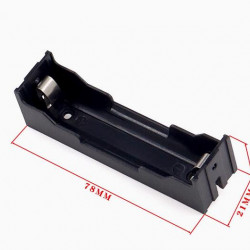 1 - 18650 Battery Holder Direct-Plug Type, with Solder Pins.