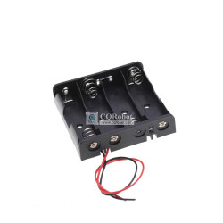 4 AA Battery Holder, with Cable without Connector.