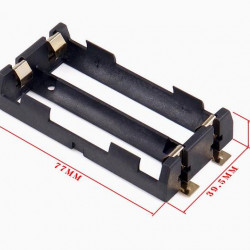 2 - 18650 SMD/SMT Battery Holder, with Copper Contacts.