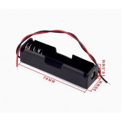 1 - 18650 Battery Holder, with Cable without Connector.
