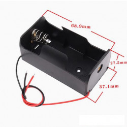 1 D-Cell Battery Holder, with Cable without Connector.