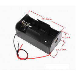 1 D-Cell Battery Holder, with Cable without Connector.