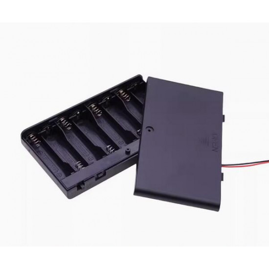 8 AA Battery Holder, with Cover ON-Off Switch and SM2.5 (Needle) Plug Cable. 8 AA Battery Holder, with Cover ON-Off Switch and SM2.5 (Needle) Plug Cable.