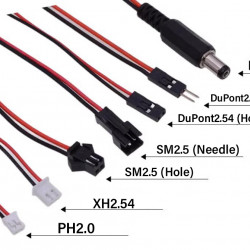 2 AAA Battery Holder, with Cover ON-Off Switch and DC5521 Male Plug Cable.