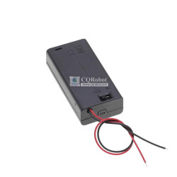 2 AA Battery Holder, with Cover ON-Off Switch and Cable without Connector.