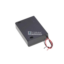 3 AA Battery Holder, with Cover ON-Off Switch and Cable without Connector.