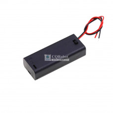 2 AAA Battery Holder, with Cover ON-Off Switch and Cable without Connector.