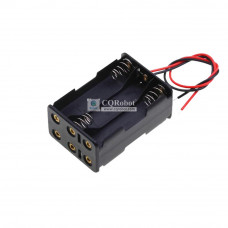 6 AAA Battery Holder Back to Back, with Cable without Connector.