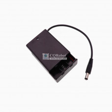 3 AA Battery Holder, with Cover ON-Off Switch and DC5.5-2.1 Male Plug Cable.