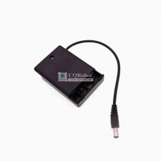 4 AAA Battery Holder, with Cover ON-Off Switch and DC5.5-2.1 Male Plug Cable.