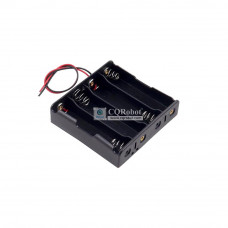 4 - 18650 Battery Holder Series Connection, with Cable without Connector.