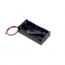 2 - 18650 Battery Holder Parallel Connection, with Cable without Connector. 2 - 18650 Battery Holder Parallel Connection, with Cable without Connector.