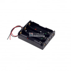 3 - 18650 Battery Holder Parallel Connection, with Cable without Connector.