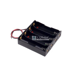 4 - 18650 Battery Holder Parallel Connection, with Cable without Connector.