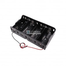 4 D-Cell Battery Holder, with Cable without Connector.