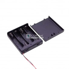 4 AAA Battery Holder, with Cover ON-Off Switch and DuPont2.54 (Hole) Plug Cable. 4 AAA Battery Holder, with Cover ON-Off Switch and DuPont2.54 (Hole) Plug Cable.