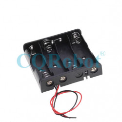 4 AA Battery Holder, with Cable without Connector.