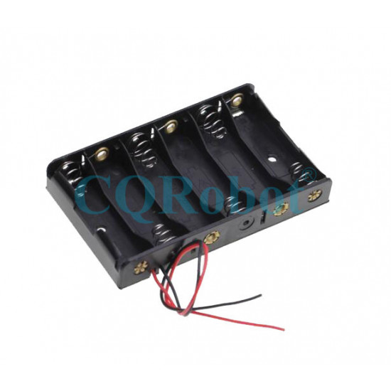 6 AA Battery Holder, with Cable without Connector. 6 AA Battery Holder, with Cable without Connector.