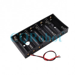 8 AA Battery Holder, with Cable without Connector.