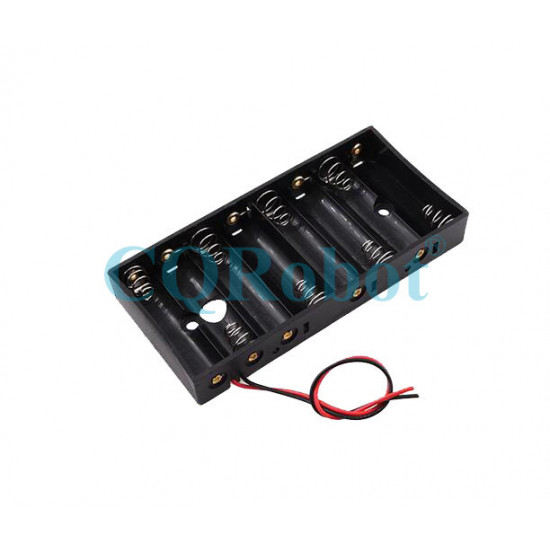 8 AA Battery Holder, with Cable without Connector. 8 AA Battery Holder, with Cable without Connector.