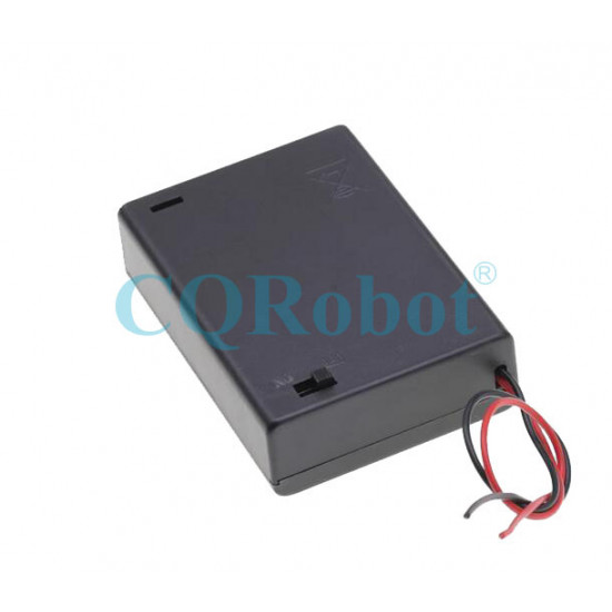 3 AA Battery Holder, with Cover ON-Off Switch and Cable without Connector. 3 AA Battery Holder, with Cover ON-Off Switch and Cable without Connector.