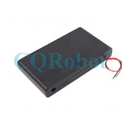 8 AA Battery Holder, with Cover ON-Off Switch and Cable without Connector.