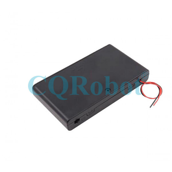 8 AA Battery Holder, with Cover ON-Off Switch and Cable without Connector. 8 AA Battery Holder, with Cover ON-Off Switch and Cable without Connector.