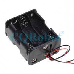 6 AA Battery Holder Back to Back, with Cable without Connector.