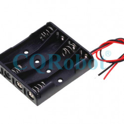 4 AAA Battery Holder, with Cable without Connector.