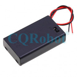 3 AAA Battery Holder, with Cover ON-Off Switch and Cable without Connector.