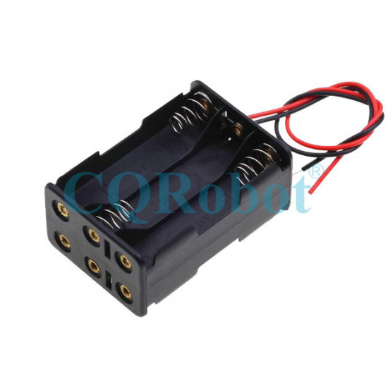 6 AAA Battery Holder Back to Back, with Cable without Connector. 6 AAA Battery Holder Back to Back, with Cable without Connector.