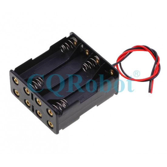 8 AAA Battery Holder Back to Back, with Cable without Connector. 8 AAA Battery Holder Back to Back, with Cable without Connector.