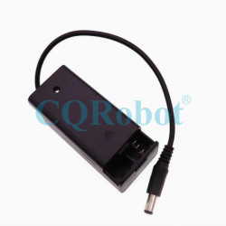 2 AA Battery Holder, with Cover ON-Off Switch and DC5.5-2.1 Male Plug Cable.