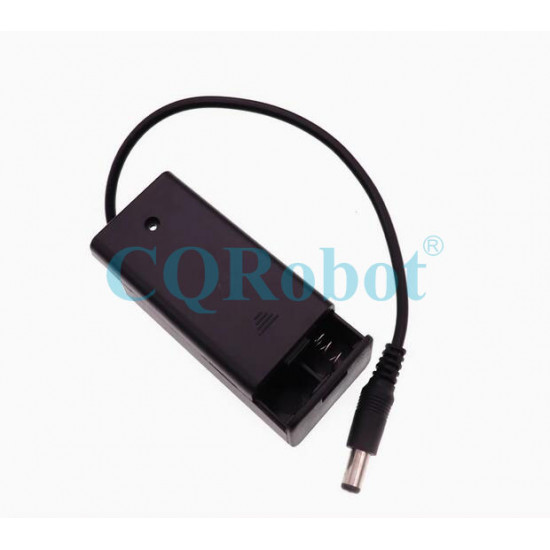 2 AA Battery Holder, with Cover ON-Off Switch and DC5.5-2.1 Male Plug Cable. 2 AA Battery Holder, with Cover ON-Off Switch and DC5.5-2.1 Male Plug Cable.