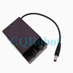 3 AA Battery Holder, with Cover ON-Off Switch and DC5.5-2.1 Male Plug Cable.