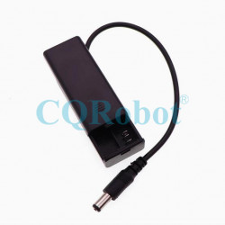 2 AAA Battery Holder, with Cover ON-Off Switch and DC5.5-2.1 Male Plug Cable.