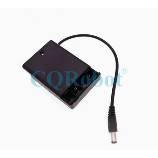 4 AAA Battery Holder, with Cover ON-Off Switch and DC5.5-2.1 Male Plug Cable. 4 AAA Battery Holder, with Cover ON-Off Switch and DC5.5-2.1 Male Plug Cable.